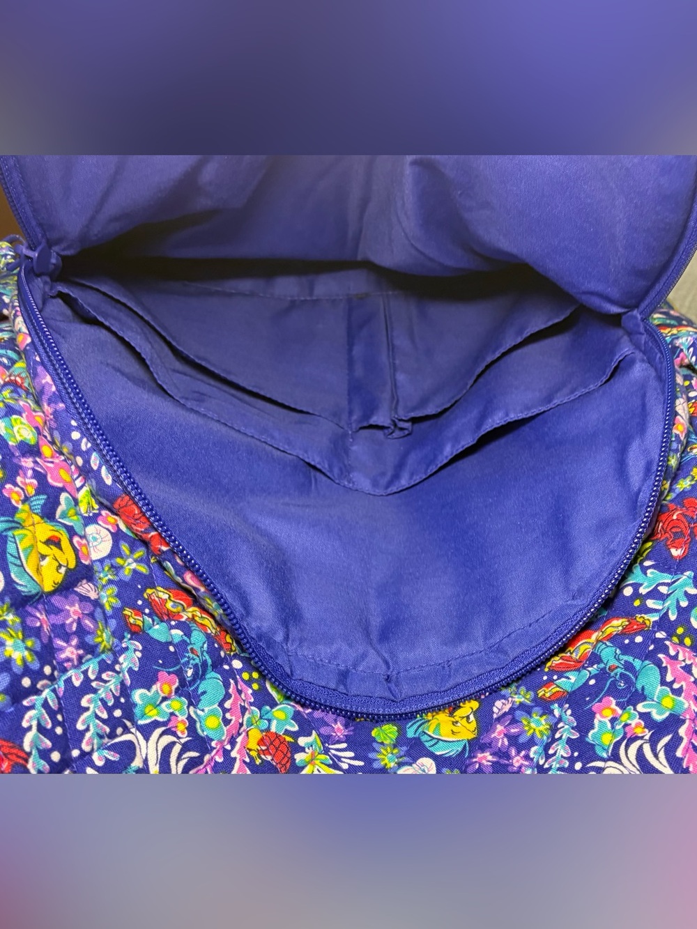 🧜♀️ Disney x Vera Bradley Little Mermaid Campus Backpack from Disney World 2025 - Picture 8 of 12